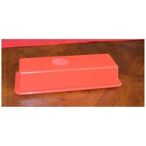 Vintage Rubbermaid Butter Dish Saver #3800-4 Red Color Holds 1/4 Pound Stick